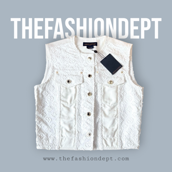 Sleeveless Monogram Fil Coupe Denim1